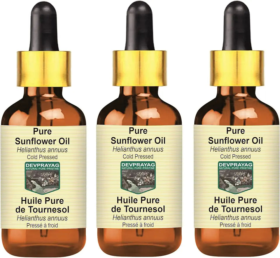 Cold Pressed Sunflower Oil with Glass Dropper 100ml X 3 Y120257