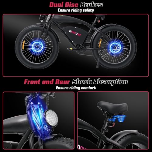Electric Bike for Adults 48V 750W Peak 20" Fat Tires E8016