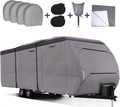 Waterproof 500D Travel Trailer Cover with 4 Tire Covers W965