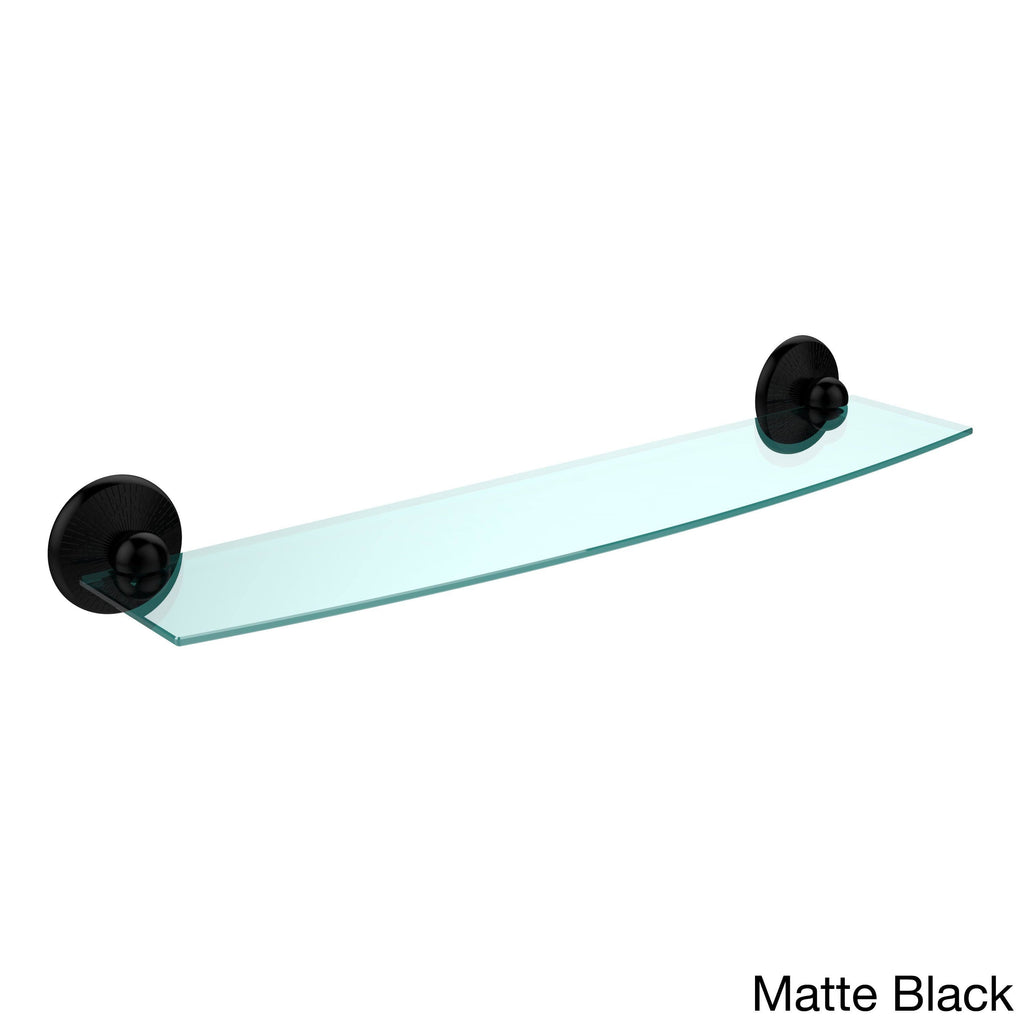 24 inch Glass Shelf Matte Black D804
