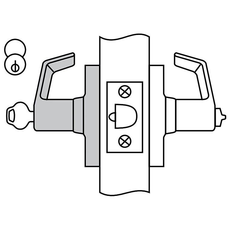 Cylindrical Lock B3286