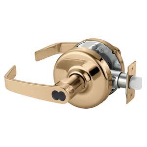 Bright Bronze Clear Coated Cylindrical Lock E981702
