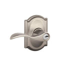 Satin Nickel Keyed Entry Lever C7071