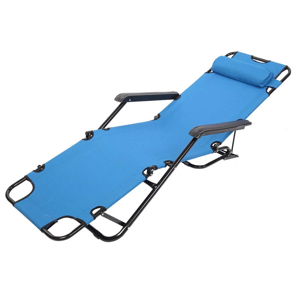 Folding Lounge Chaise Recliner Portable Chair B70688