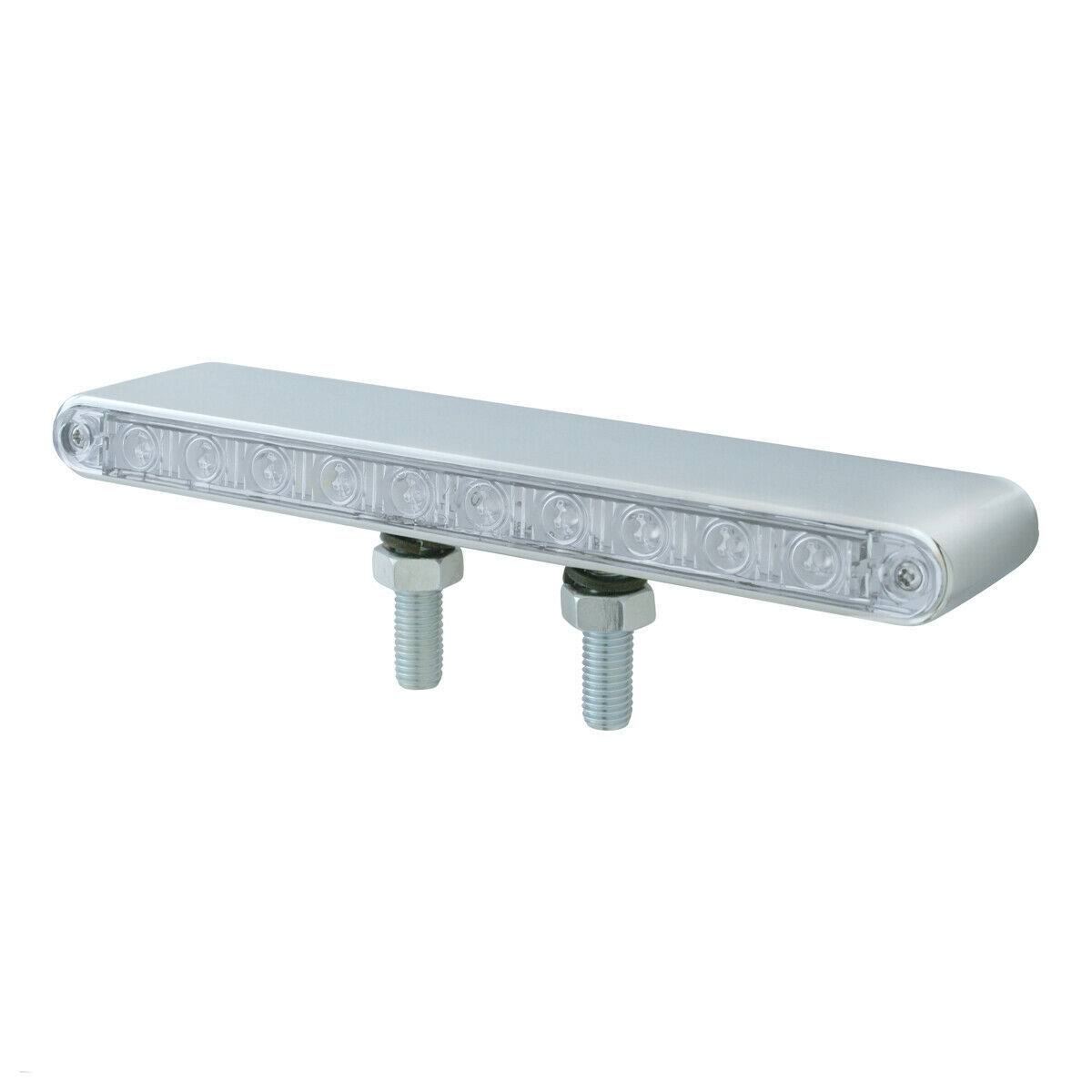 10 LED 9x22 Double Face Light Bar Amber LED Clear Lens F2224