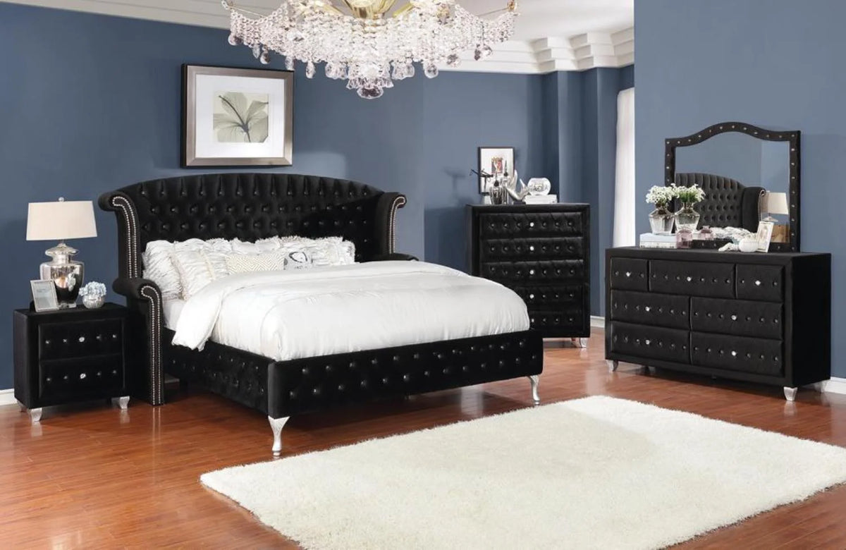 Black 4-piece Queen Bedroom Set B950252