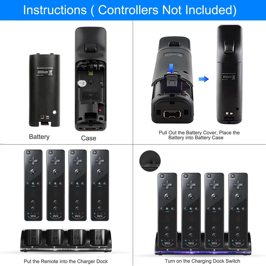 Black Charging Dock Game Controller Charger Z638876
