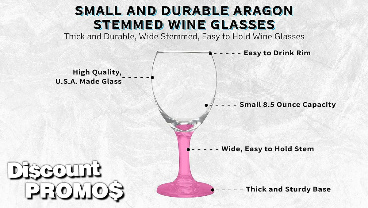 10 Aragon Wine Glasses Set, 8.5 Oz N720432