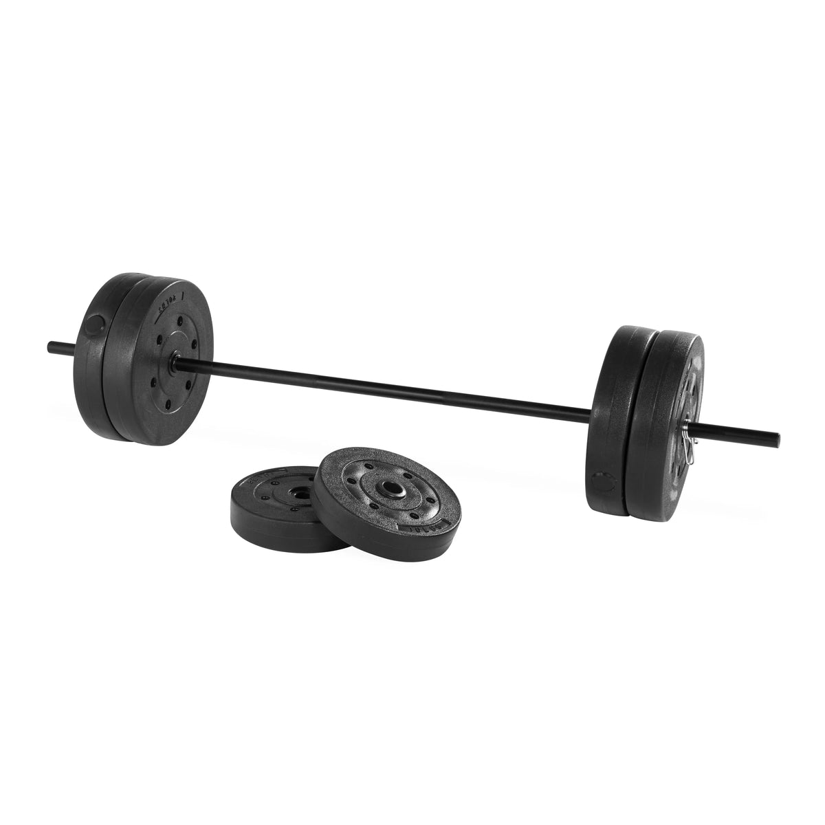 Adjustable Weight Bench with Rack and 90 lb. Weight Set N6876