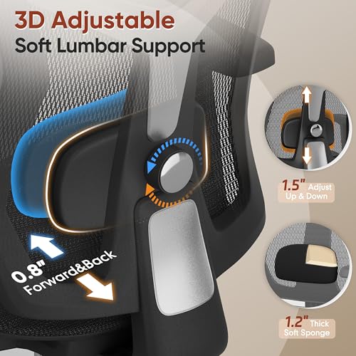 Ergonomic Mesh Office Chair with Foot Rest Y741454
