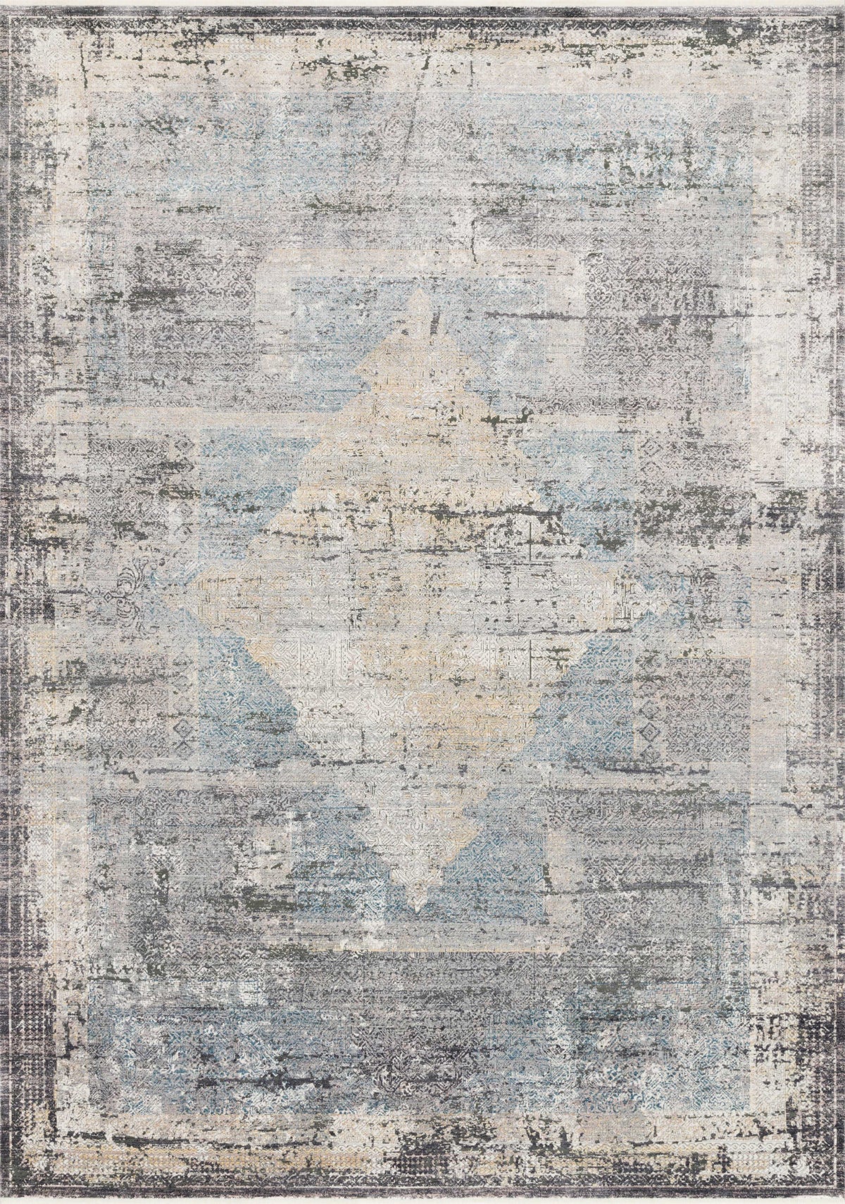Charcoal 7'7 x 9'10 Rug W4766