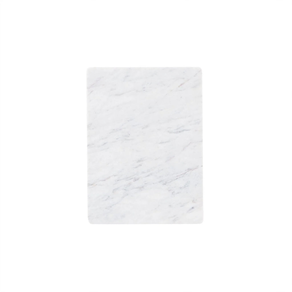 Gray Marble and Wood Side Table L35416