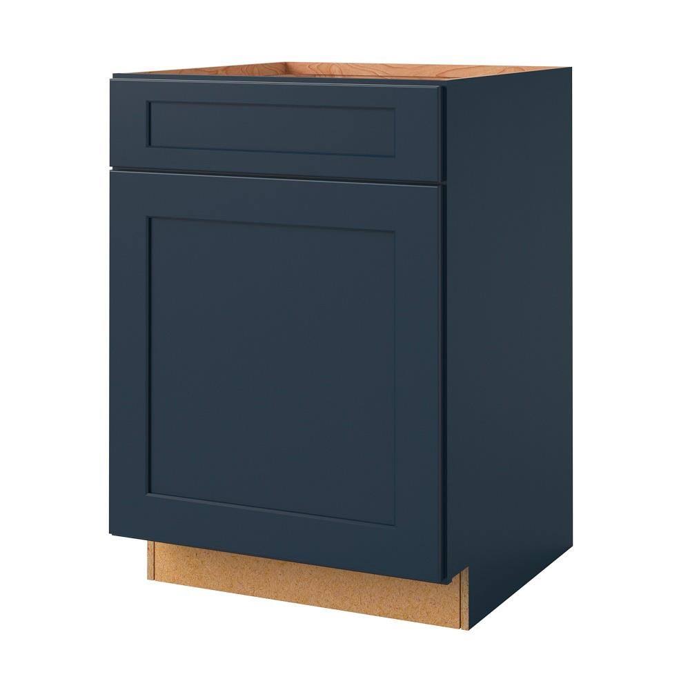 24-in Navy Square Door Base Cabinet U5390