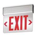 1 Face LED Exit Sign Gray Aluminum Housing Red Letter A18185