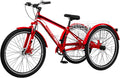 7 Speed 24/26/27.5 Inch Adult Mountain Tricycle with Shopping Basket A717444