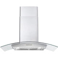 36" 380 CFM Ducted Wall Mount Range Hood in Stainless Steel Q88136