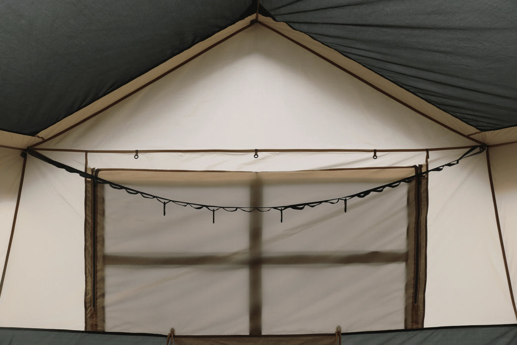 12 Person 3-Room Cabin Tent Green E577327