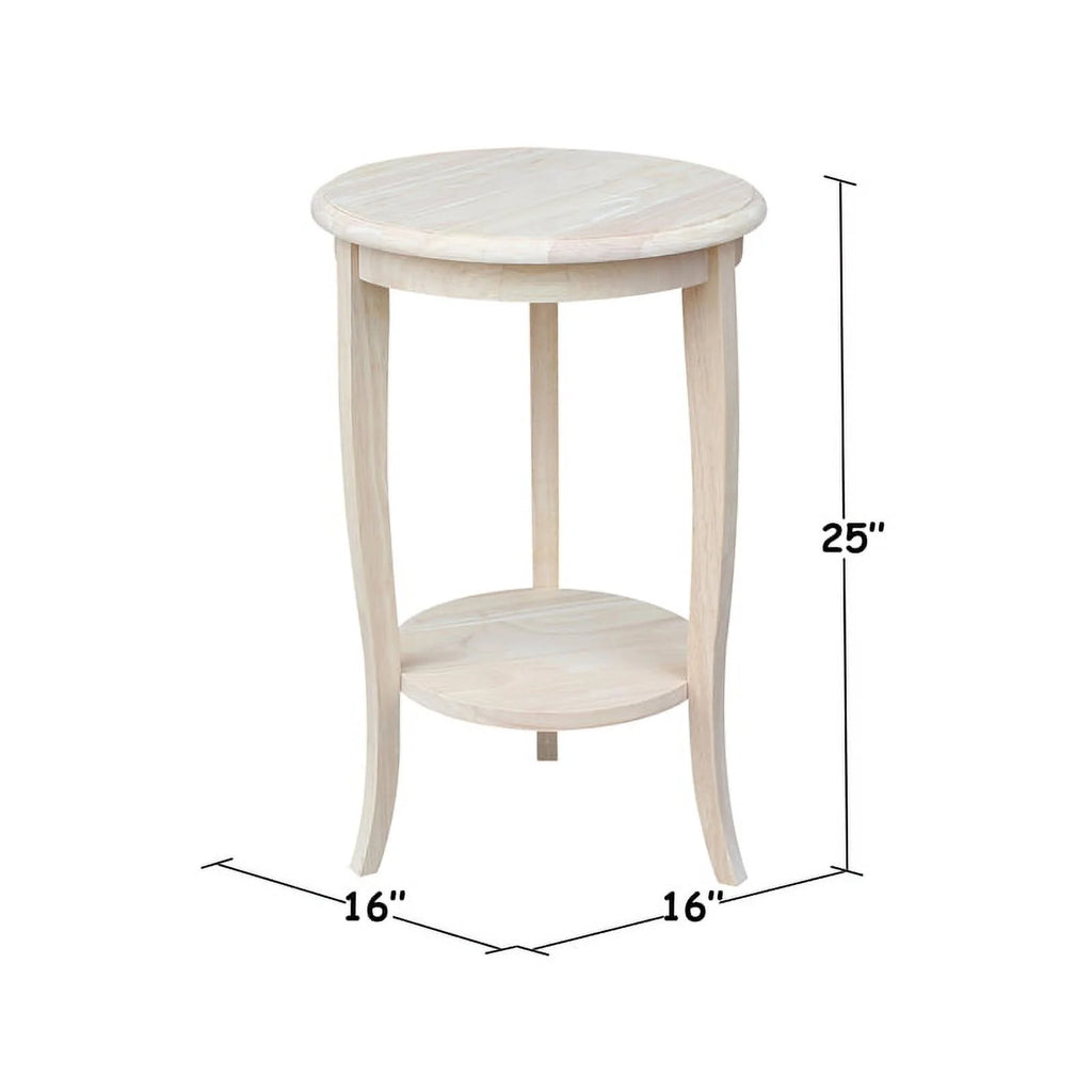 Solid Wood Round End Table B17005
