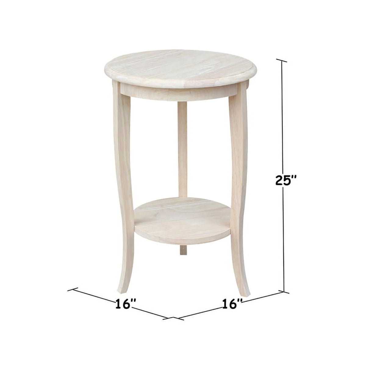 Solid Wood Round End Table B17005