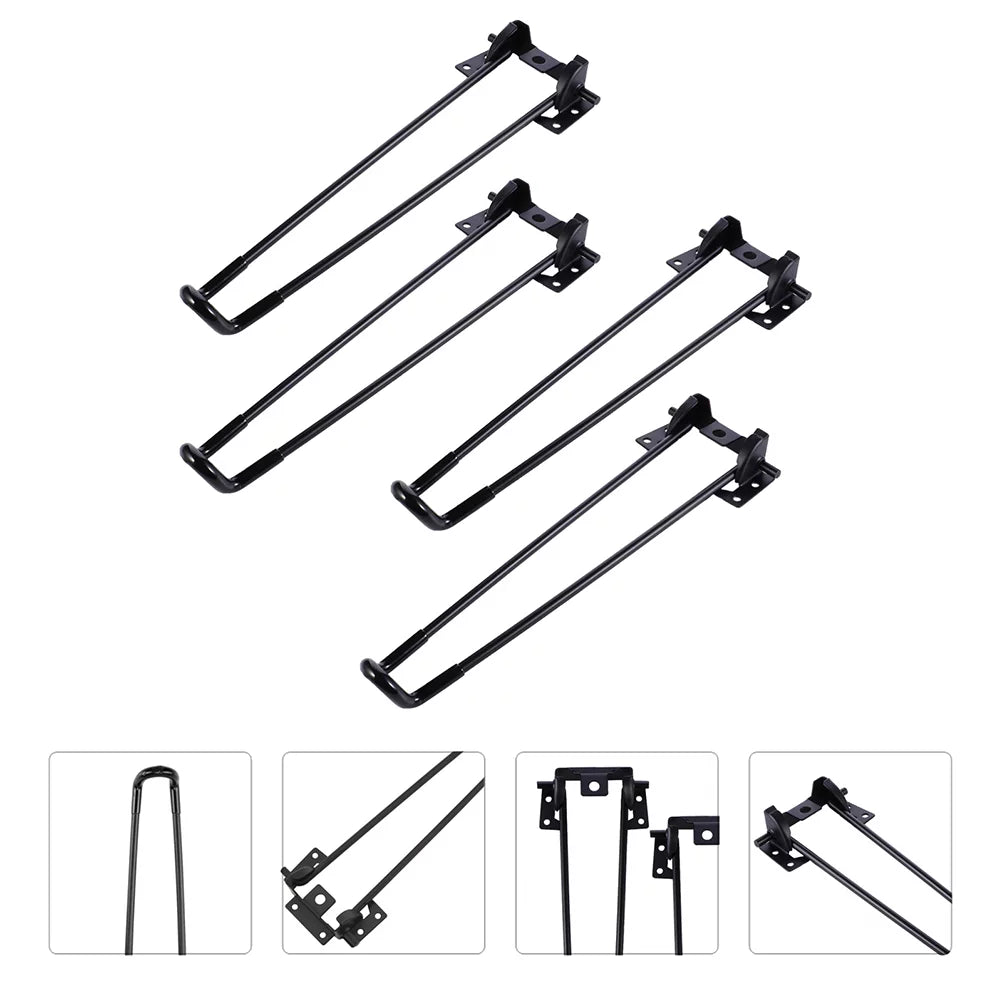 Black Folding Table Legs K192