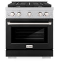 30 4.2 cu. ft. Gas Range with Convection Oven Stainless Steel Black Matte Door Y9179