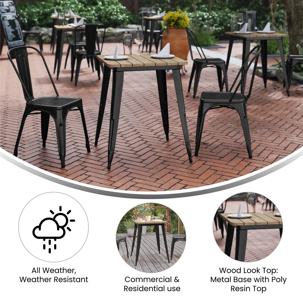 Commercial Grade Indoor/Outdoor Dining Table D1269