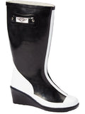 Women's Two-tone Wedge Rain Boot M248