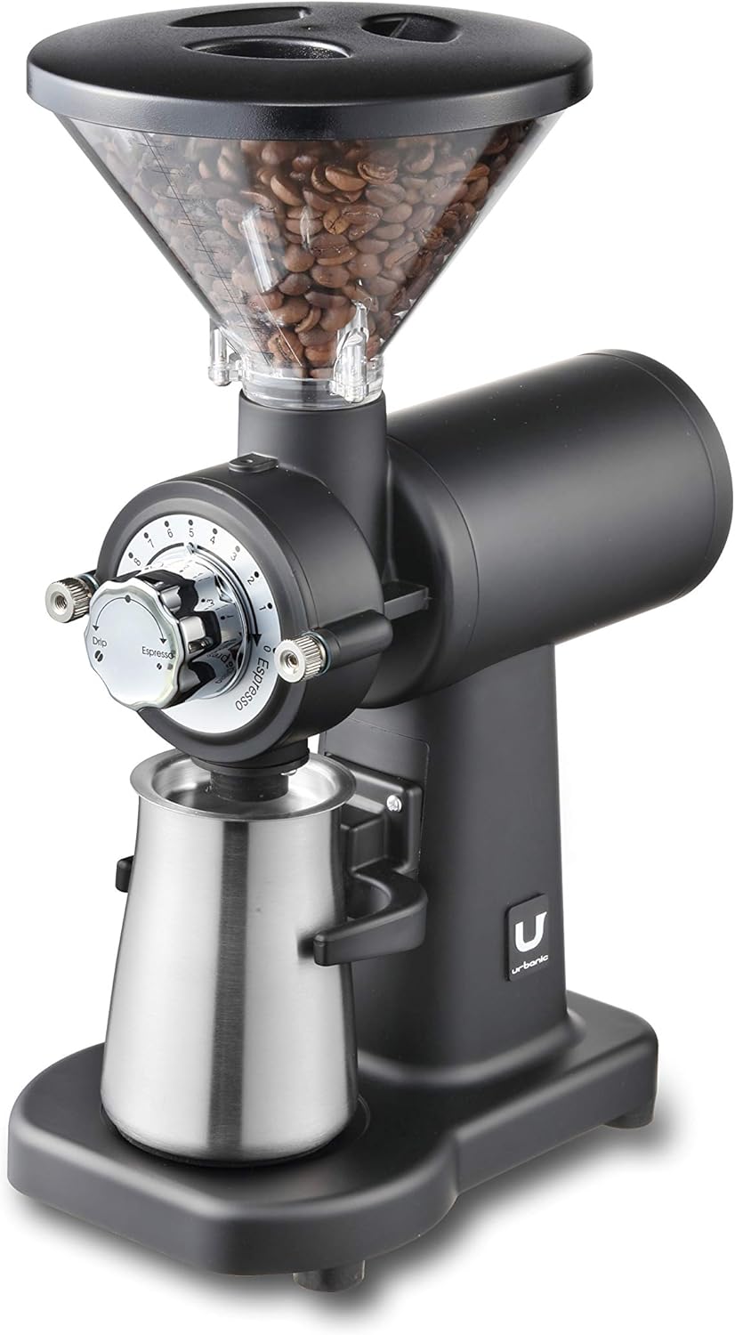 Electric Coffee Grinder 60mm Titanium Burr 20 Steps Beige M958