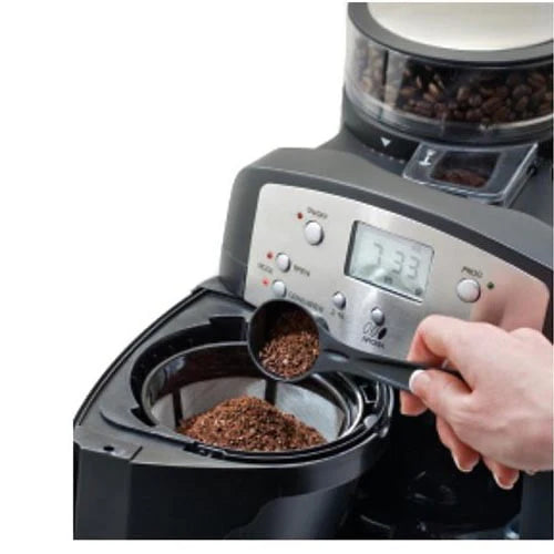 Black Coffee Maker with Conical Burr Grinder S362311
