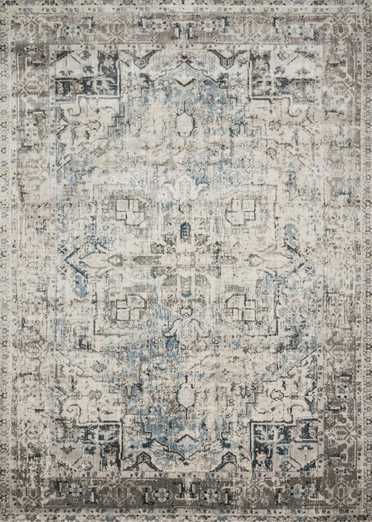 Blue Slate 9'6 x 13' Rug Q530903
