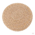 2 Pieces Round Straw Floor Cushion L8535