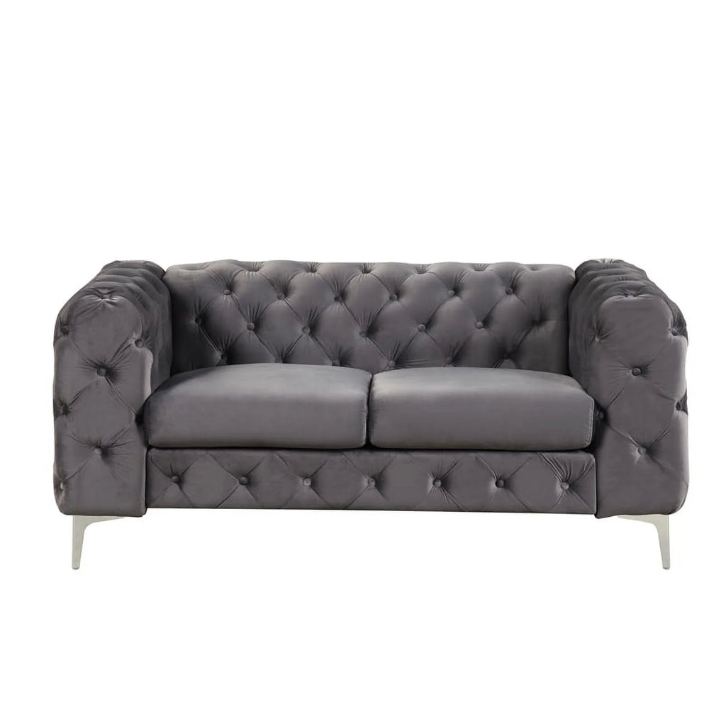 Velvet Loveseat Sofa P376649