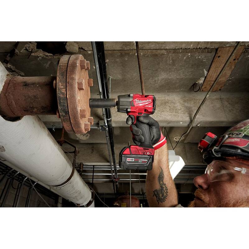 18V Brushless Cordless 1/2 in. Impact Wrench with Impact Socket Set Y154