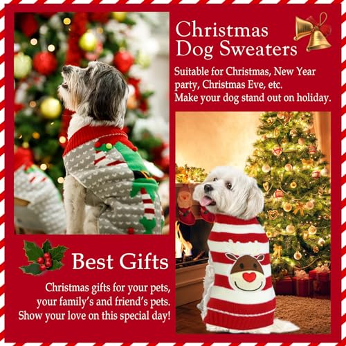 4 Pack Dog Christmas Sweater T535