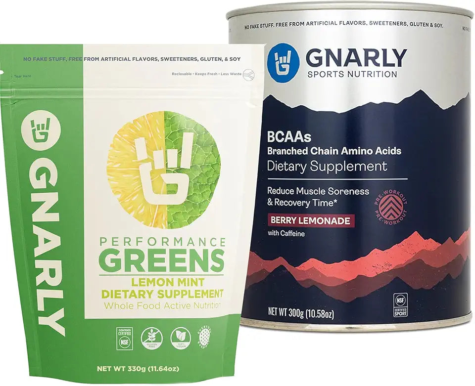 BCAAs Berry Lemonade 10.58oz Performance Greens Lemon Mint 11.64 oz G53094