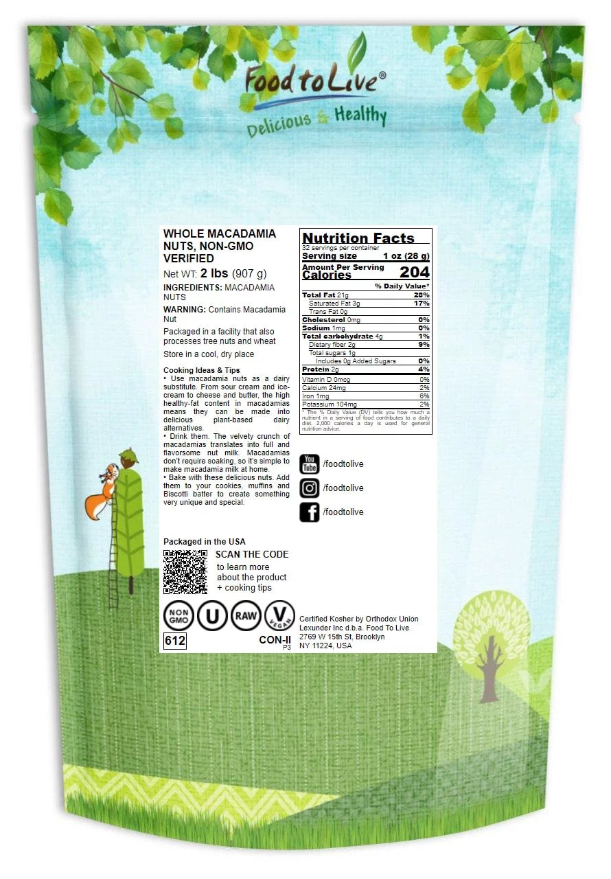Macadamia Nuts 2 Pounds X33085