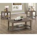 3pcs Coffee End Side Accent Table Set R457138