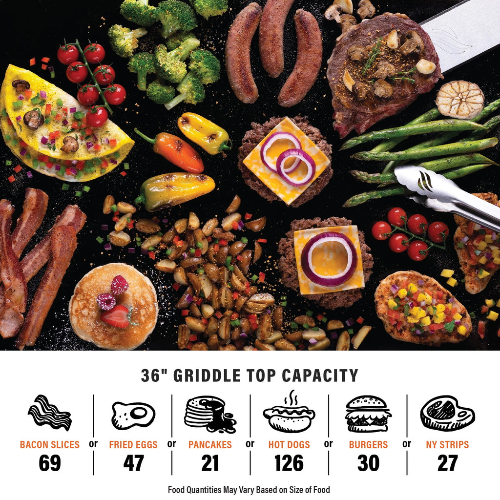 4-Burner 36” Propane Griddle with Hood J931653