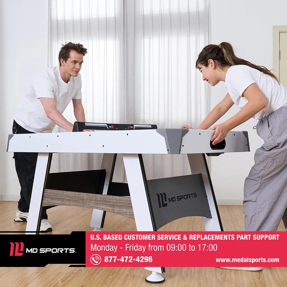 5 ft. Air Powered Hockey Table with Overhead Electronic Scorer K737460