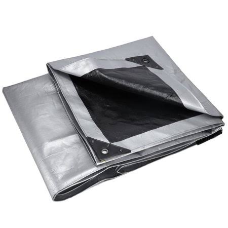 White Duck Heavy Duty Poly Tarp 18ft x 24ft 16 Mil Waterproof UV Weather Resistant S255