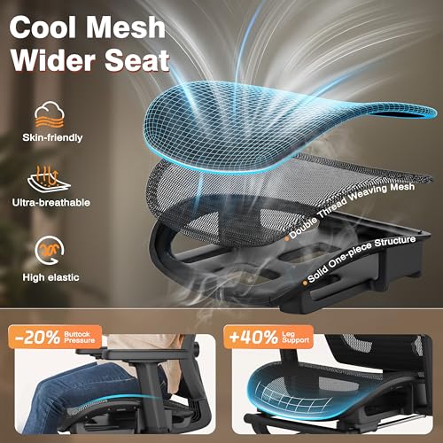 Ergonomic Mesh Office Chair with Foot Rest Y741454
