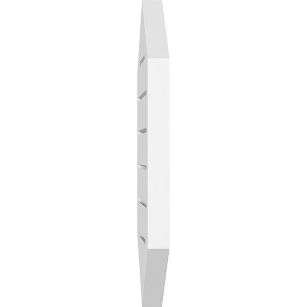 Vertical Peaked Surface Mount PVC Gable Vent E85837