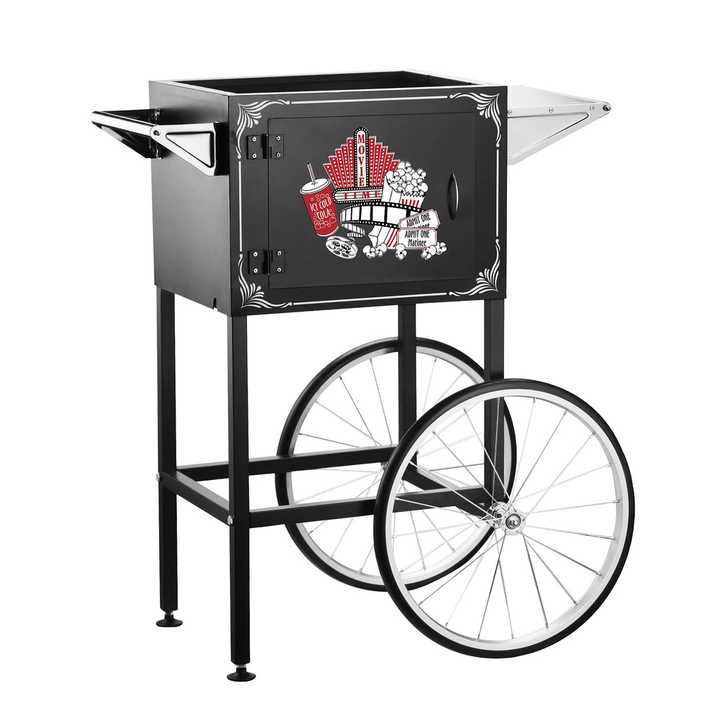 Black 12oz Popcorn Machine with Cart H448862