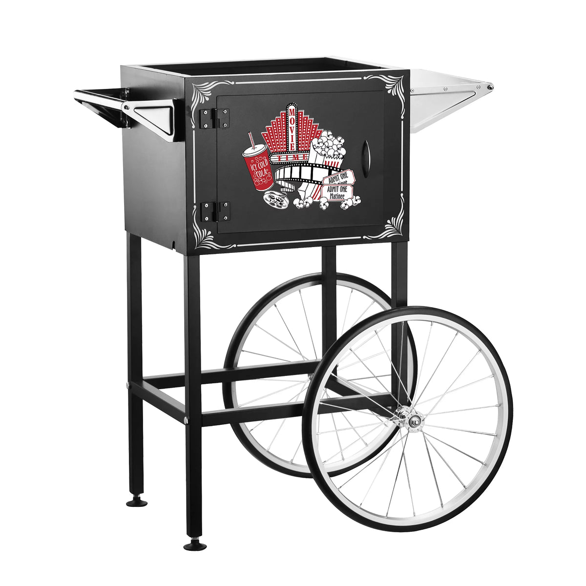 Black 12oz Popcorn Machine with Cart H448862
