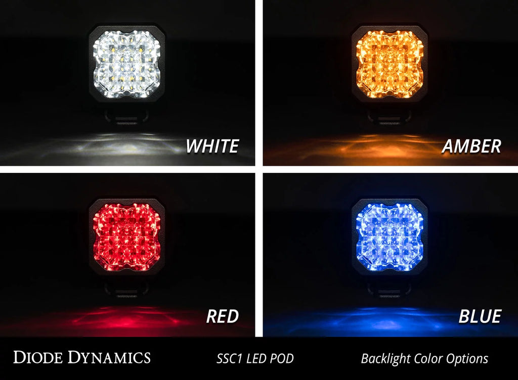 White LED Light Pods Pair L453