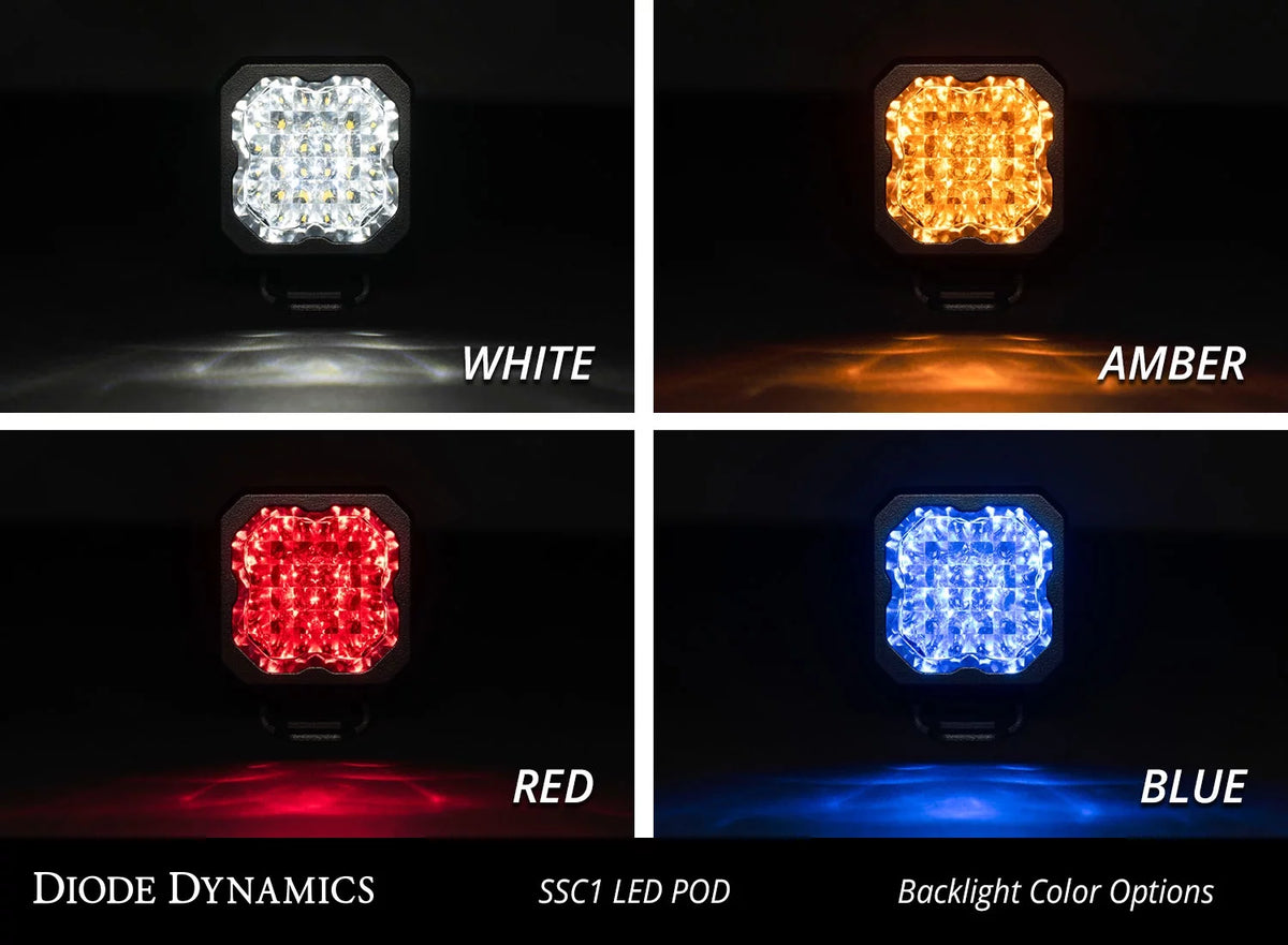 White LED Light Pods Pair L453