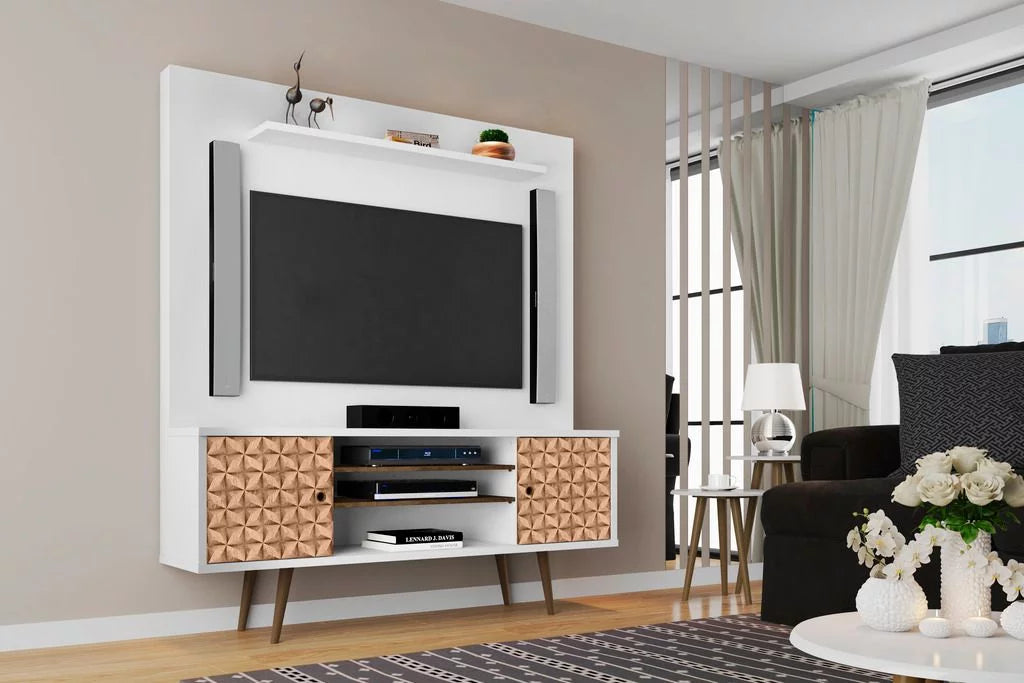White Freestanding Entertainment Center S122736