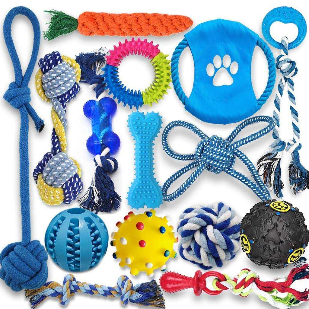 15 Pack Durable Puppy Teething Chew Toys J9914