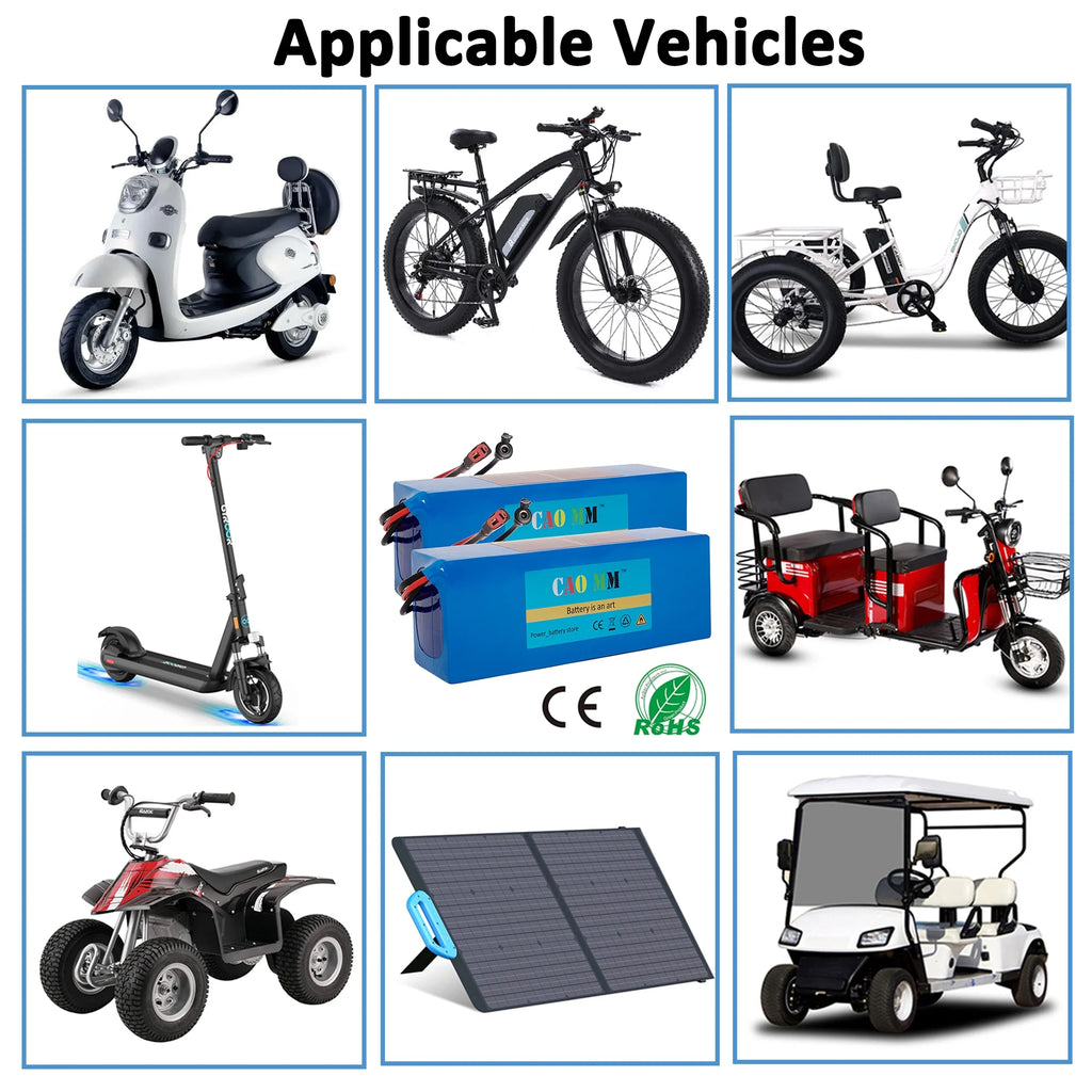 48V 10Ah Lithium Battery for Electric Bike Scooter N3371