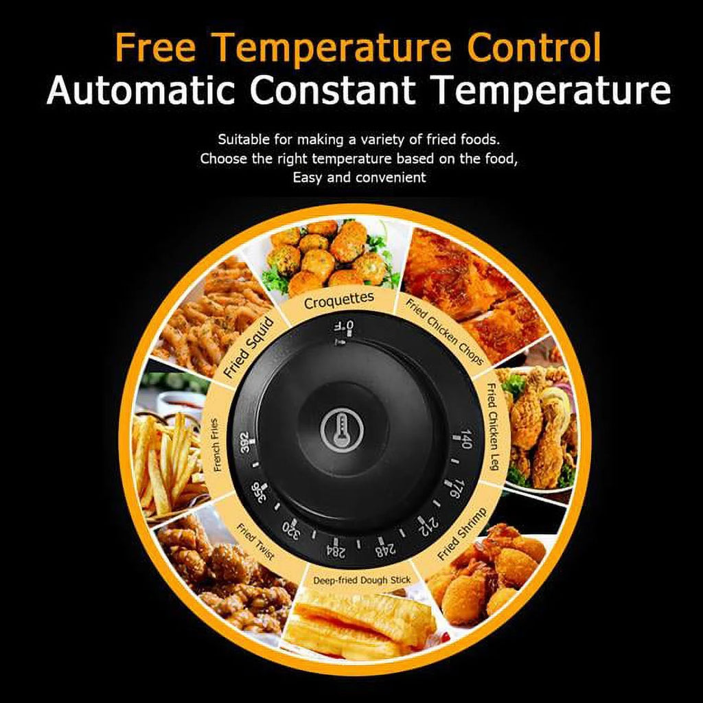 5000W 12.7QT Stainless Steel Electric Fryer F7085